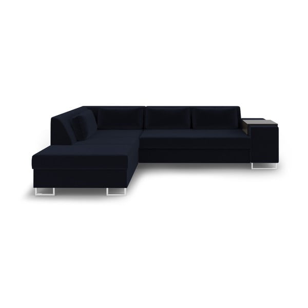 San Antonio sötétkék kinyitható kanapé, bal oldali - Cosmopolitan Design