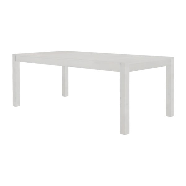 Monique fehér, tömör fenyőfa étkezőasztal, 75 x 200 cm - Støraa