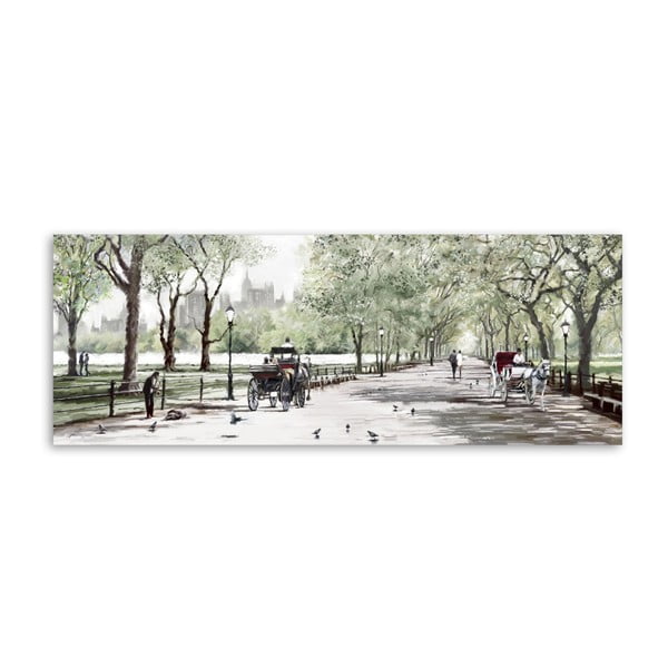 Canvas Watercolor Central Park II fali kép, 60 x 150 cm - Styler