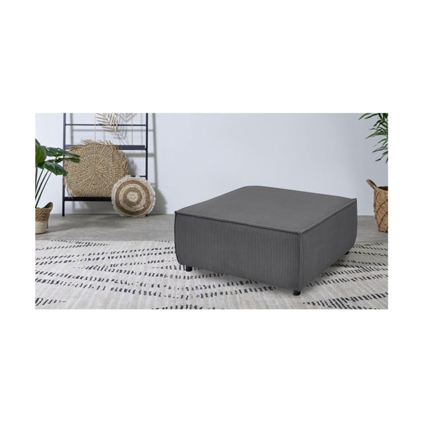 Sötétszürke kordbársony lábtartó Nihad modular – Bobochic Paris-image-1