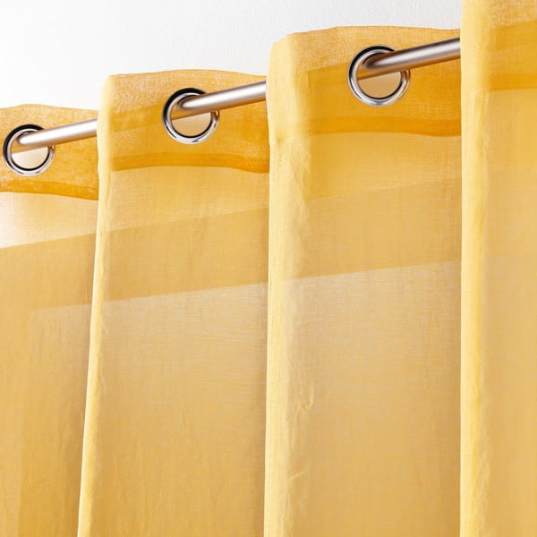Sárga fényáteresztő függöny 140x240 cm Telma – douceur d'intérieur-image-1