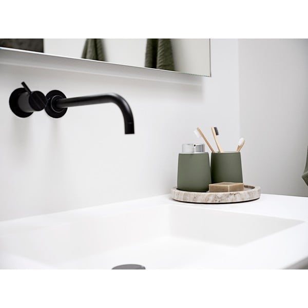 Zöld porcelán fogkefetartó pohár Nova – Zone-image-1