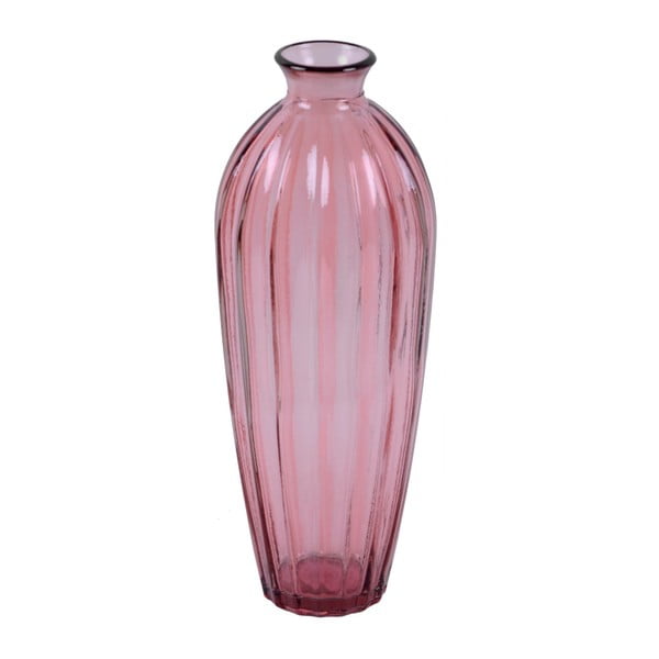 Etnico rózsaszín újrahasznosított üveg váza, magasság 28 cm - Ego Dekor