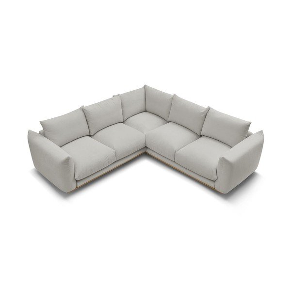 Világosszürke sarokkanapé Ernest – Bobochic Paris-image-4