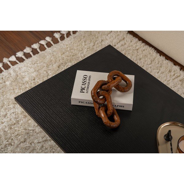 Fekete matt dohányzóasztal 60x119 cm Sabin – Kalune Design-image-2