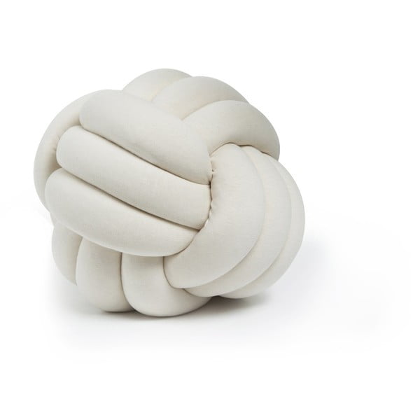Knot Decorative Cushion világosbézs díszpárna, ⌀ 30 cm