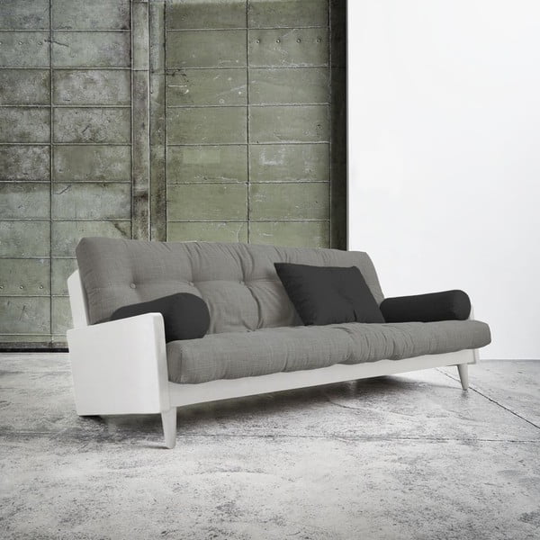 Indie White/Granite Grey/Dark Grey kihúzható kanapé - Karup