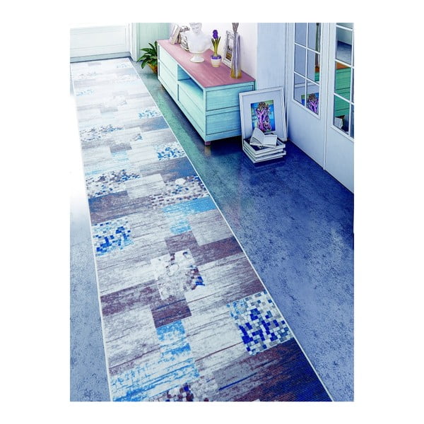 Muriel Sento kék szőnyeg, 80 x 160 cm