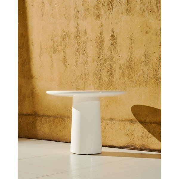 Beton kerek kerti dohányzóasztal ø 65 cm Albanella – Kave Home-image-1