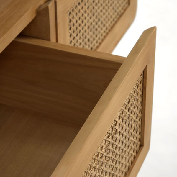 Sabiela mosdókagyló alatti teakfa szekrény - Kave Home-image-2