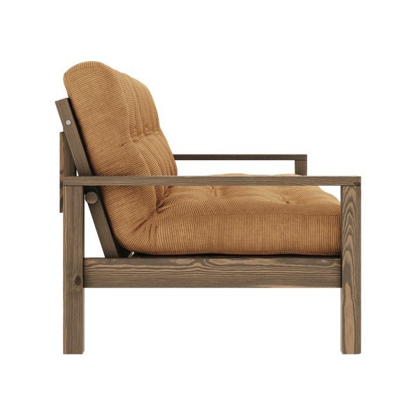 Mustársárga kinyitható kanapé 205 cm Knob – Karup Design-image-4