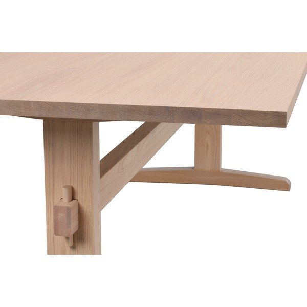 Bővíthető étkezőasztal tölgyfa dekoros asztallappal 240x95 cm Westville - Rowico-image-3