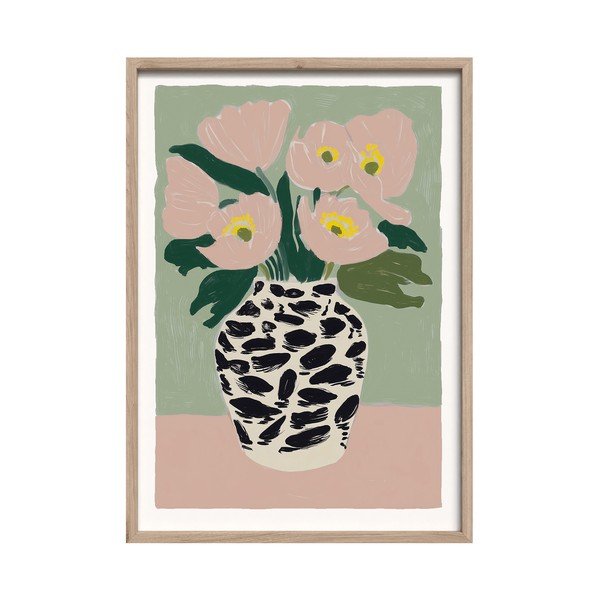 Nyomtatott keretezett kép 50x70 cm Spotted Vase – Styler