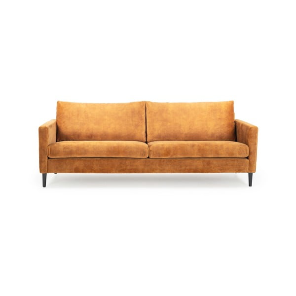 Adagio sárga bársony kanapé, 220 cm - Scandic