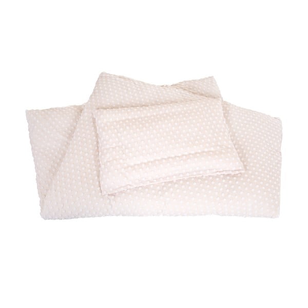 Bézs pamutkeverék gyerek ágyneműhuzat babaágyhoz 100x135 cm Frosty Almond – Roba-image-2