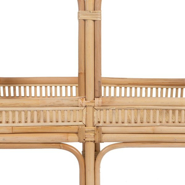 Natúr színű rattan konzolasztal 38x100 cm Ratán – Ixia-image-3