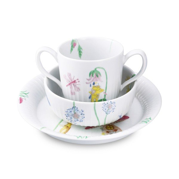 Porcelán gyerek étkészlet 3 db-os Hammershøi Kids – Kähler Design