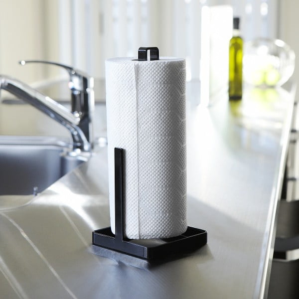 Tower fekete papírtörlő tartó - YAMAZAKI-image-1