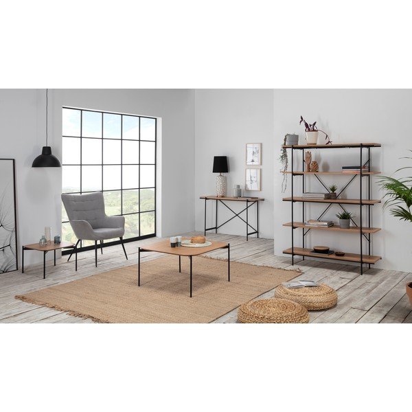 Idara dohányzóasztal tölgyfa dekorral, szélesség 50 cm - Marckeric-image-3