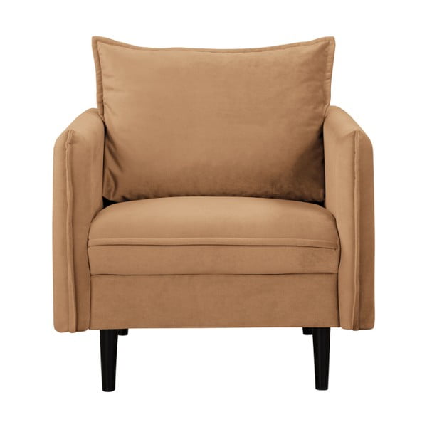 Barna bársony fotel Juli – Ropez-image-1