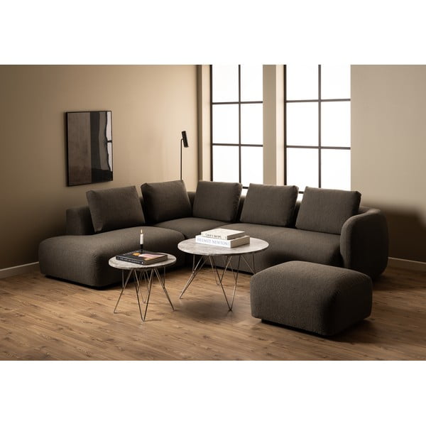 Márvány kerek tárolóasztal ø 55 cm Prunus – Actona-image-4