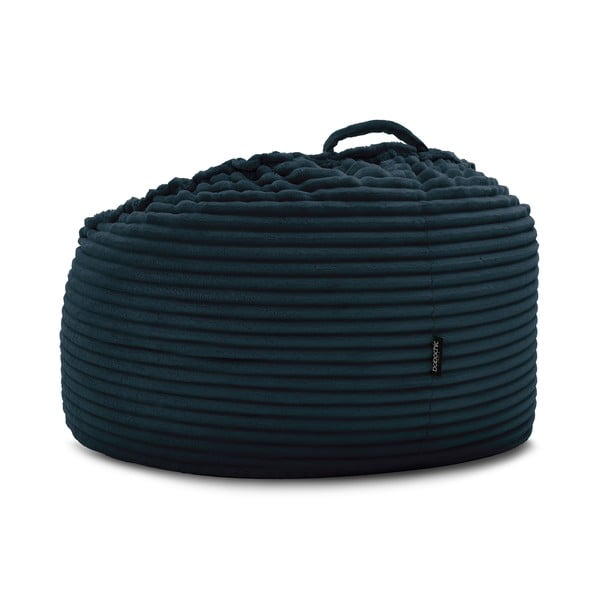 Sötétkék kordbársony babzsákfotel Socrate – Bobochic Paris-image-4