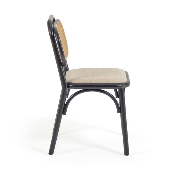 Fekete-bézs étkezőszék Doriane – Kave Home-image-4