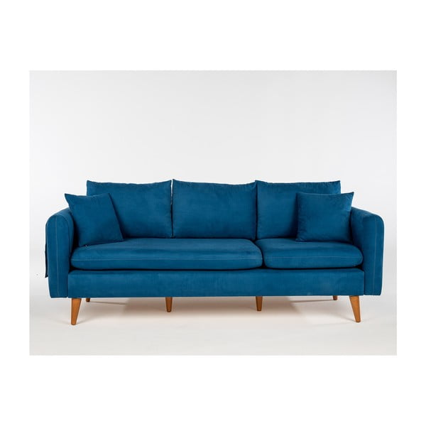 Sötétkék kanapé 215 cm Sofia – Balcab Home