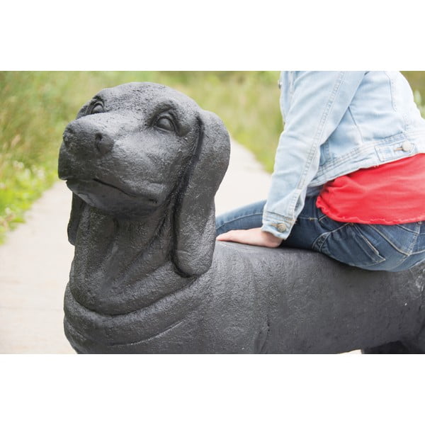 Fekete kerti pad Dachshund – Esschert Design-image-4