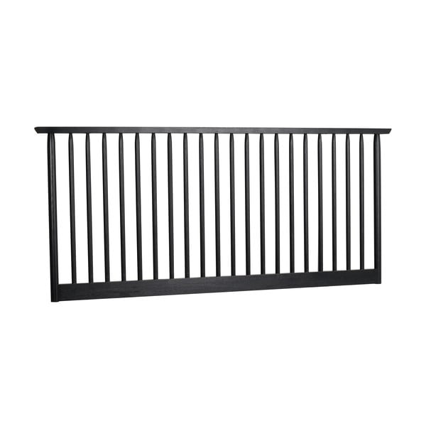 Fekete tölgyfa ágytámla 194x84 cm Riggins - Rowico-image-2