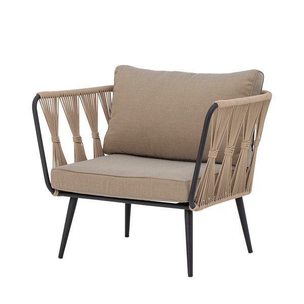 Bézs párnázott kerti fotel Pavone – Bloomingville-image-4