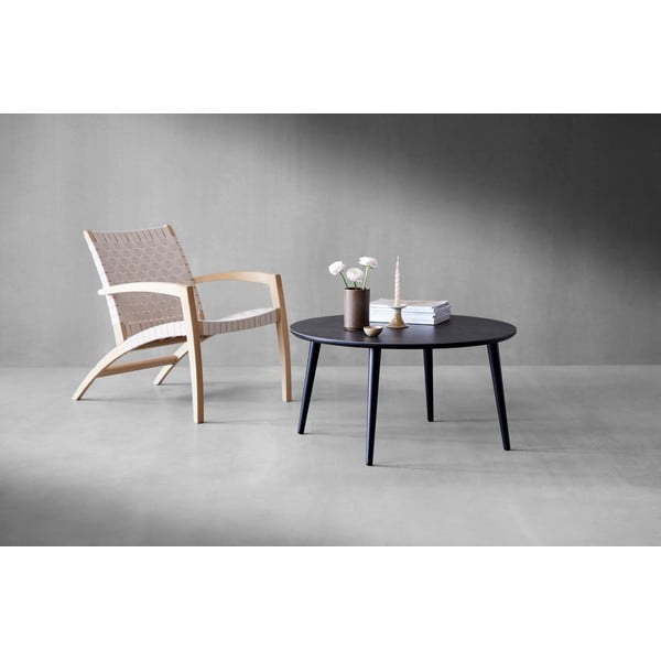 Luna bézs-fekete tölgyfa fotel - Findhal by Hammel-image-1