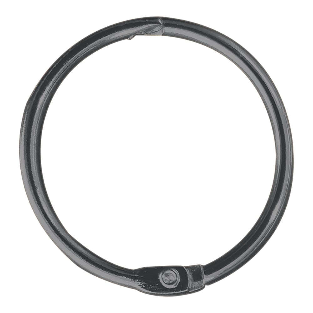 Matt fekete zuhanyfüggöny karika szett 12 db-os Ringo Small  Spirella