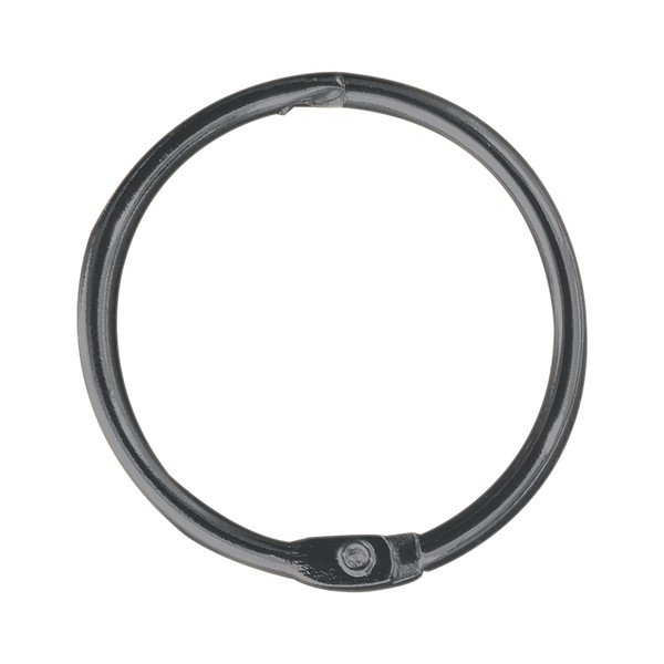 Matt fekete zuhanyfüggöny karika szett 12 db-os Ringo Small – Spirella