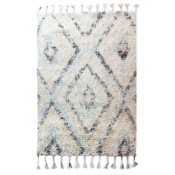 Navajo világosbézs kézzel szőtt szőnyeg, 120 x 170 cm - Flair Rugs