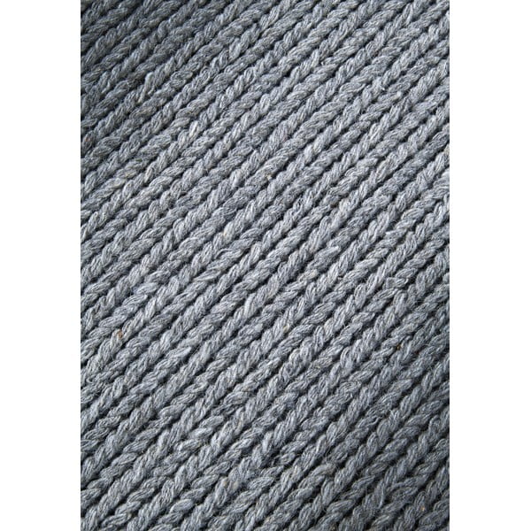 Szürke kézi szövésű gyapjú kerek szőnyeg ø 160 cm Francois – Villeroy&Boch-image-4