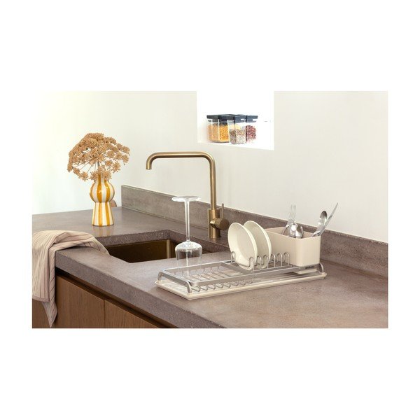 Bézs fém edényszárító 46x20 cm – Brabantia-image-1