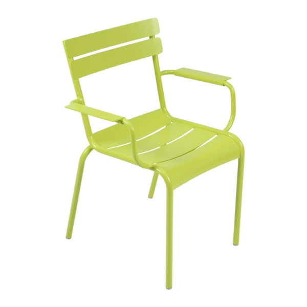 Luxembourg zöld karfás kerti szék - Fermob