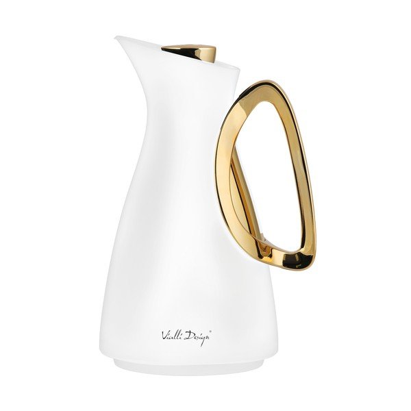 Fehér-aranyszínű termosz 1 l Alessia – Vialli Design