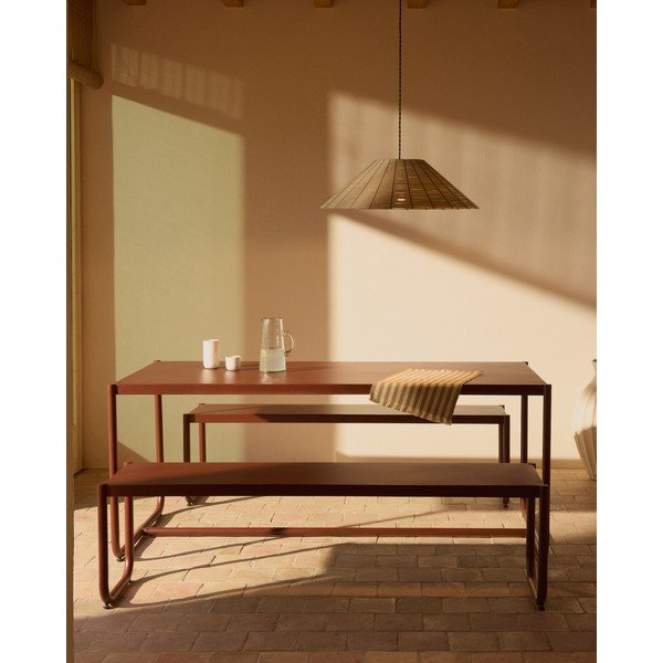 Bézs műrattan lámpabúra ø 70 cm Saranella – Kave Home-image-1