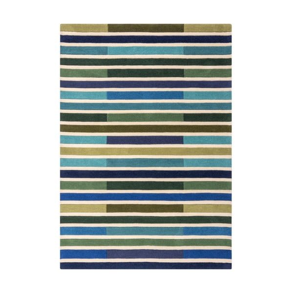 Zöld gyapjú szőnyeg 170x120 cm Piano - Flair Rugs