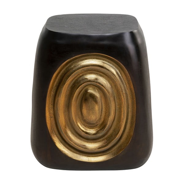 Fekete-aranyszínű ülőke Drum Circle – Kare Design