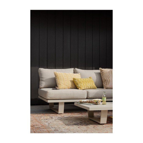 Szürkésbézs kárpitozott kerti kanapé Bear – WOOOD-image-4