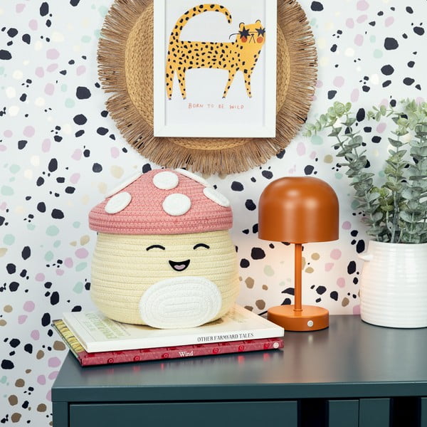 Bézs textil játéktároló kosár ø 23x22 cm Fizz Malcolm – SQUISHMALLOWS-image-1