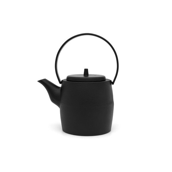 Fekete öntöttvas teáskanna szűrővel 1,2 l Kobe – Bredemeijer