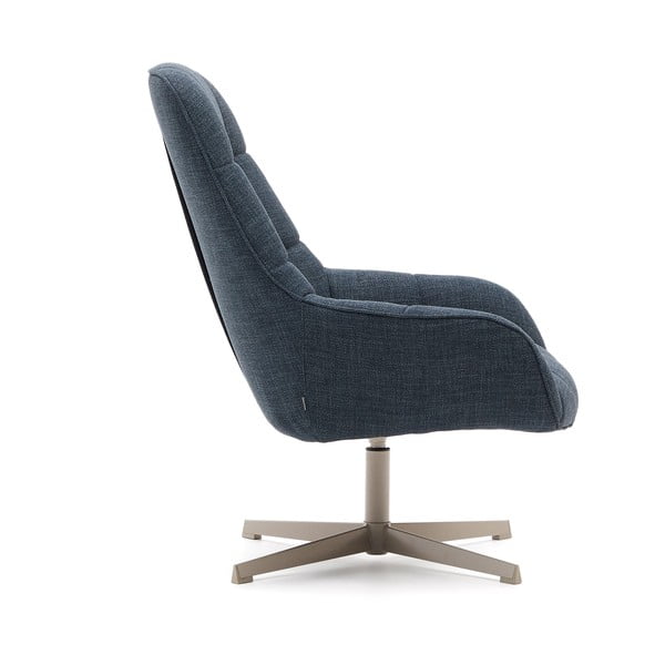 Szürkéskék forgó fotel Jaspe – Kave Home-image-3