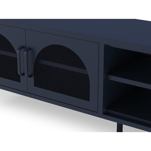 Sötétkék TV-állvány 160x50 cm Diora – Marckeric-image-4