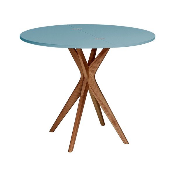 Kerek bővíthető étkezőasztal 45x90 cm Jubi – Ragaba-image-2