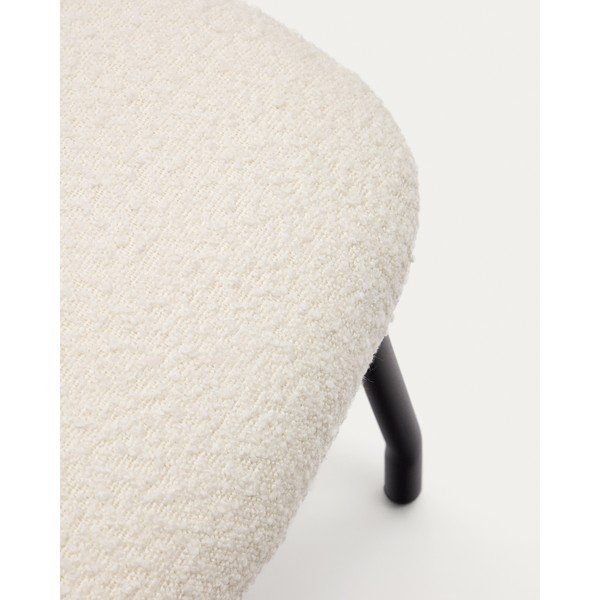 Krémszínű buklé puff Belina – Kave Home-image-3