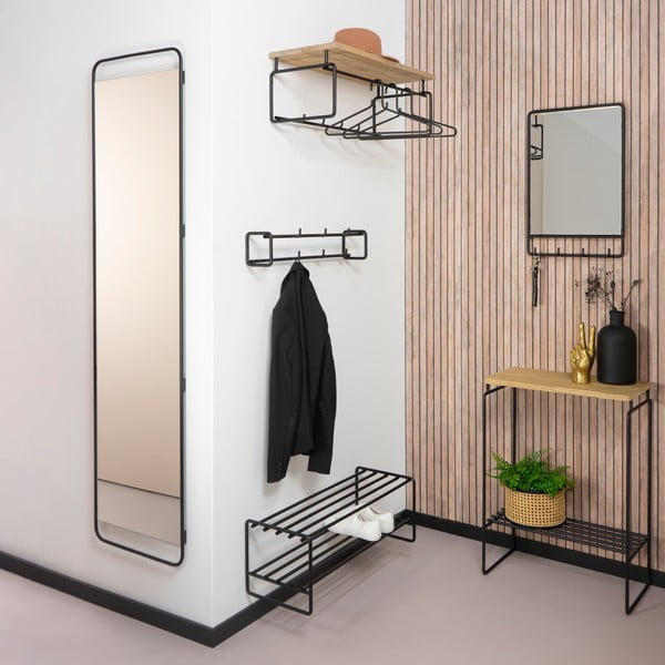 Fekete fém cipőtartó Clint – Spinder Design-image-2